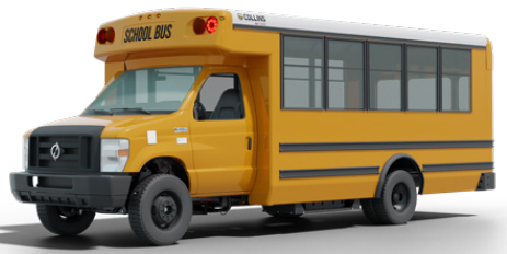 Ford E450 Lightning eMotors School Bus  Type A E450 Platform 201920XX reference image